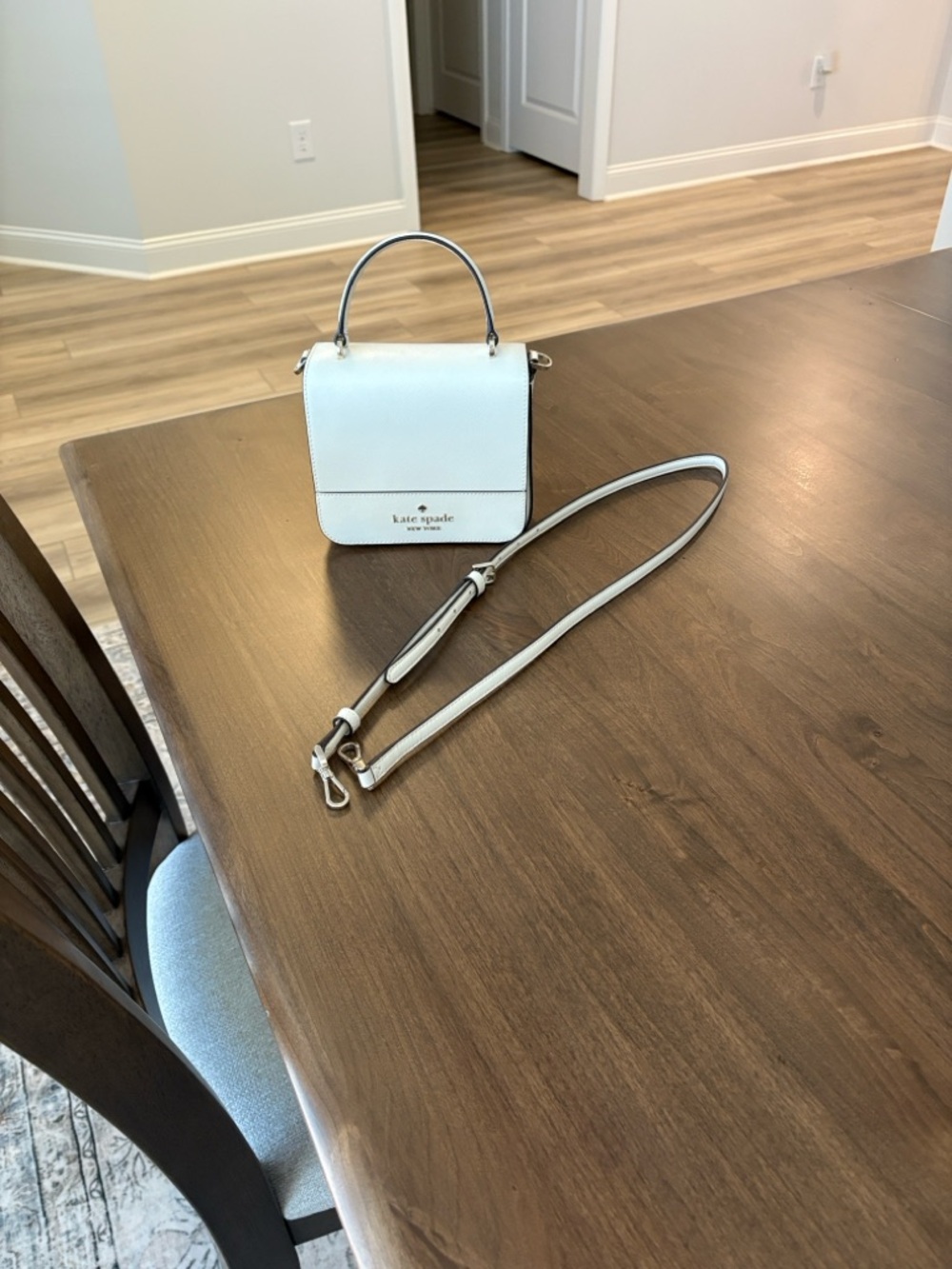 kate spade Ivory Staci Square Crossbody with Top Handle - Picture 9 of 9